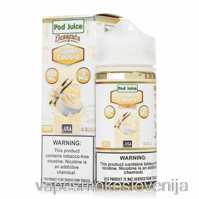 Vape Petrol Golden Custard - Pod Sok Sladice - 100ml 3mg